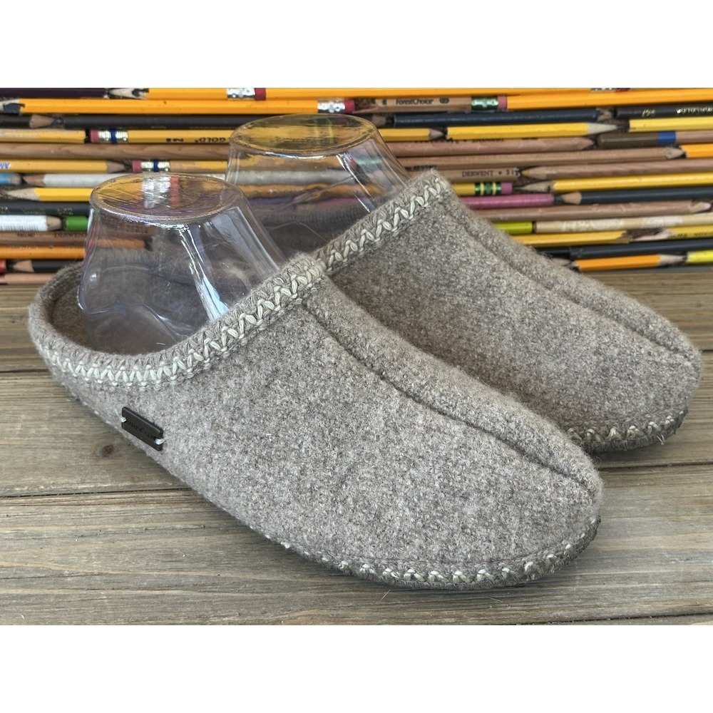 Haflinger Wool Slippers Shoes Slides German Tan Hygee Women's Sz 9 UNISEX